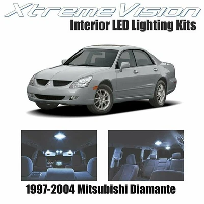 XtremeVision Interior LED for Mitsubishi Diamante 1997-2004 (8 PCS) Cool White - Image 1 of 4