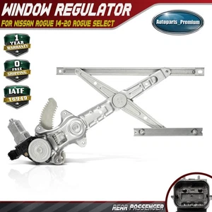 Rear Passenger Window Regulator & Motor Assy for Nissan Rogue 14-20 Rogue Select - Picture 1 of 10