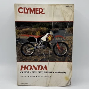 Honda CR125 CR 125 CR125R (92-97), CR250 CR250R 250 (92-96) CLYMER REPAIR MANUAL - Foto 1 di 7