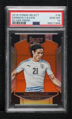 2016-17 帕尼尼精选橙色 Prizm #78 露台 Edinson Cavanii 26/75 RC PSA 10 — 第 1/2 张图片