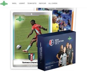 2025 PARKSIDE NATIONAL WOMEN'S SOCCER LEAGUE NWSL COLLECTION VOLUME 1 HOBBY BOX - Picture 1 of 6