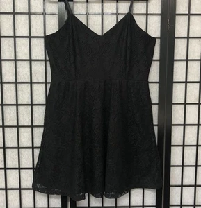 No Boundaries Black Lace Babydoll Mini Dress XXL 90's Y2K Plus Size Sexy Flirty - Picture 1 of 7
