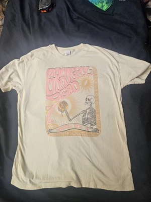 Grateful Dead - Summer Tour '76 Reprint T-Shirt Size XS Small Skeleton Rose  - Image 1 of 4