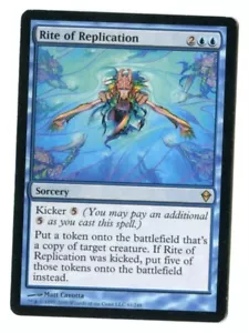 MTG Rite of Replication Zendikar ZEN Rare Kicker Create Five Copies Unplayed NM - Picture 1 of 2