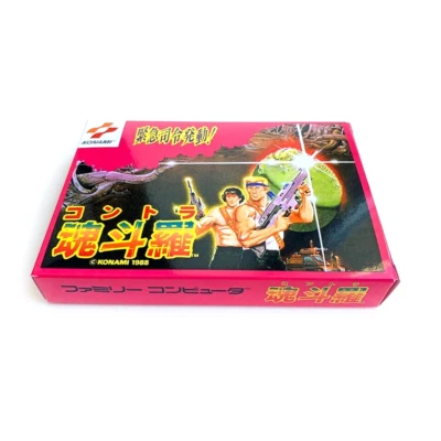 CONTRA Gryzor - Empty box replacement spare case with tray Konami Famicom - Image 1 of 4