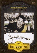 Richmond Hall Of Fame&Immortals Card Album Set Facs Signature Card SS1 Jack Dyer