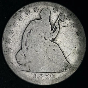 1859-S Seated Liberty Silver Half Dollar CHOICE G FREE SHIPPING E349 REN - Picture 1 of 2