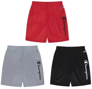 Champion Little BoysSize  5    6 or  7  Mesh Athletic Shorts NWT Gray Black Red - Picture 1 of 8