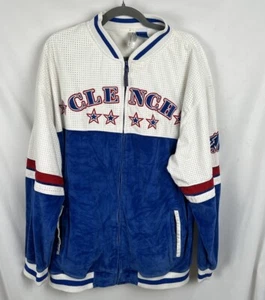 Vintage 90s Clench Track Jacket Mens 2XL Y2K Baggy Hip Hop Pride Series - Picture 1 of 3