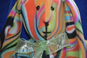 Teddy Rabbits handmade stuffed fleece material 18" multi colors. - Picture 1 of 1
