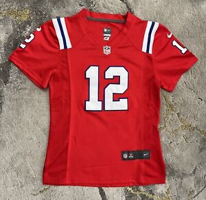Nike Tom Brady New England Patriots Jersey On-Field Red Alternate Womens Medium