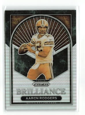 AARON RODGERS #B-6 2022 PANINI PRIZM PACKERS BRILLIANCE SILVER - Image 1 of 2