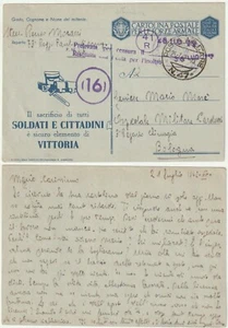 FRANCHIGIA MILITARE - REPARTO 33° REGG.FANT. DI CAMP. - P.M. 47 - CENSURA -75135 - Imagen 1 de 1