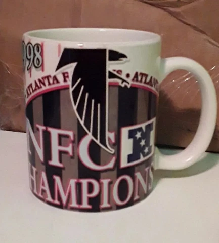 1998 Atlanta Falcons NFC Champion Coffee Mug/Cup Off. Licensed Super Bowl XXXIII Cover