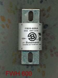 FUSIBILE BUS FWH-600 500 VOLT 600 AMP FWH 600 FWH600 (NUOVO CON SCATOLA) - Foto 1 di 3