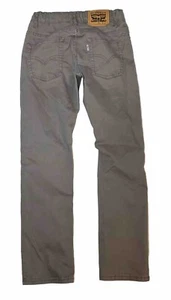 Levi’s 511 Slim Boys Gray Stretch Pants Jeans Size 12 Regular 26 x 26 - Picture 1 of 11