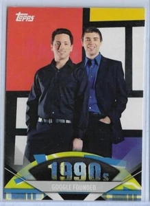 IMPRESIONANTE 2011 TOPPS AMERICAN PIE ~ TARJETA FUNDADA POR GOOGLE EN 1998 #175 ~ CANTIDAD - Imagen 1 de 2