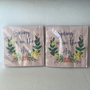 Spring is In The Air Paper Napkins Set of 2 NEW