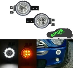 Mini Cooper R50 Gen 1 LED Halo Side Light Ring and Turn Signal, (01-06)  CLEAR - Picture 1 of 2