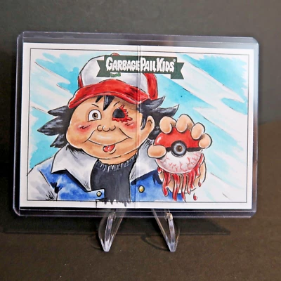 2020 GARBAGE PAIL KIDS LTS CATCH EM AL PANO SKETCH CARD BY EMMA BURGESS - Image 1 of 4