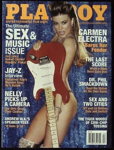 PLAYBOY US April 2003 CARMEN ELECTRA Carmella DeCesare JAY-Z @ NEAR MINT - Picture 1 of 5