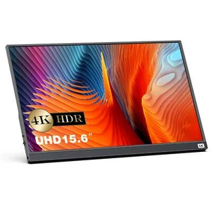 New 15.6''4K Portable Monitor Ultra HD Mini HDMI Type C Display Screen for PS5/4 - Picture 1 of 7