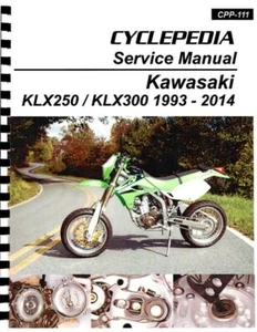 Kawasaki KLX250 / KLX300 Service Manual: 1993-2014 - Picture 1 of 1
