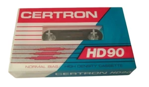 Certron HD90 min Blank Cassette Tape Sealed recording TYPE I 90 Normal Bias - Picture 1 of 8