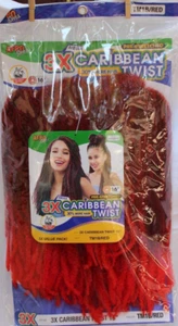AFRO SENS MEGA 3X CARIBBEAN TWIST 16” TM1B/ROJO 30% MÁS PELO - Imagen 1 de 7