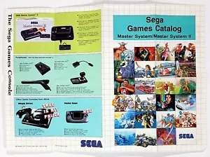 1990 SEGA Master System II Werbeflyer/Poster Ghouls 'N Ghosts/Ultima / Y's / - Picture 1 of 2