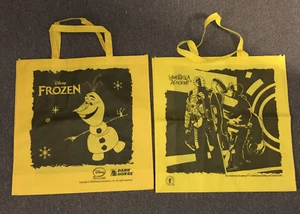 2x Dark Horse Comics Yellow Tote Bag Frozen & Umbrella Academy NYCC Exclusive - Picture 1 of 2