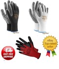  12 or 24 PAIRS OF NEW NITRILE COATED WORK GLOVES CONSTRUCTION GARDENING