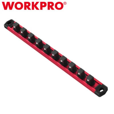 WORKPRO Magnetic Socket Organizer 3/8 Drive Socket Rail Heavy Duty Socket Holder - Image 1 of 4