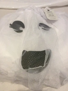 Disfraz de Halloween Pottery Barn Ghost TuTu para niños 7-8 tul iluminado ¡NUEVO CON ETIQUETAS! Blanco - Imagen 1 de 1
