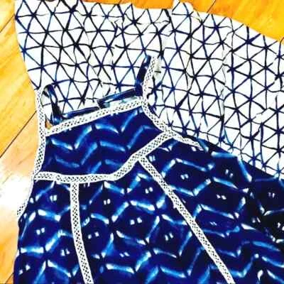 Boho Beach Verano Maxi Vestido - Azul Tie Dye Floral Piscina Fiesta - Niñas Niños Foto 1 de 4