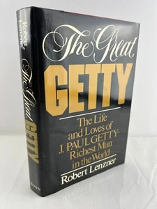 The Great Getty by Robert Lenzner 1985 HC 1st American Edition 2nd Print - Imagen 1 de 10