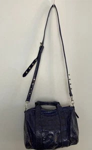 Rebecca Minkoff Purple Snake Print Handbag New - Picture 1 of 9