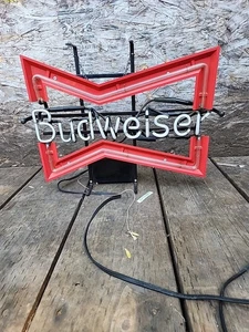 Vintage Fliege Budweiser Neon 20 Zoll Schild funktioniert nicht - Bild 1 von 7