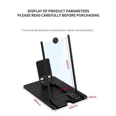 Foldable 14 inch 3D HD Screen Magnifier with Remote for All Smartphone Models - Image 1 of 2