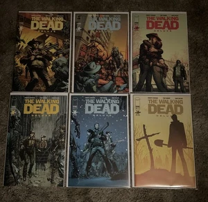 ENORME lotto - The Walking Dead Deluxe fumetti numeri #1-48 Kirkman Adlard - Foto 1 di 8