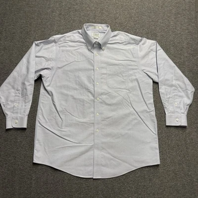 Camisa LL Bean sin arrugas ajuste tradicional para hombre 16,5 33 azul algodón con botones Foto 1 de 4