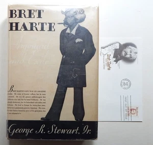 Bret Harte Argonaut & Exile Stewart 1931 HCDJ VG + Bonus FDC biography - Picture 1 of 13