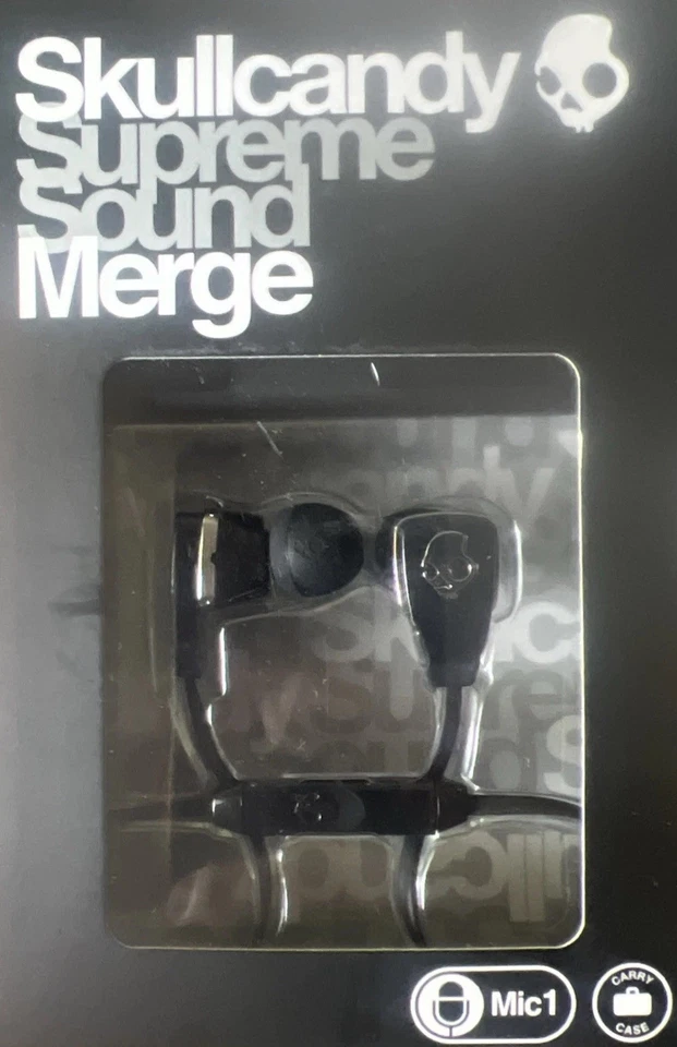 Auriculares internos Skullcandy Merge negros nuevos sellados Foto 1 de 1