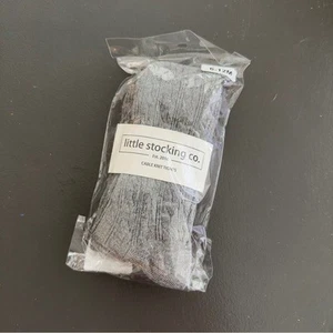 Little Stocking Co. Gray Cable Knit Tights 6-12 Months Baby Girl Infant Grey NEW - Picture 1 of 5
