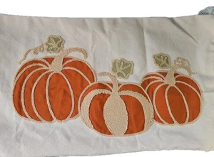 Fall Autumn Lumbar Pumpkin Pillow Cover 11" x 19" - Picture 1 of 10