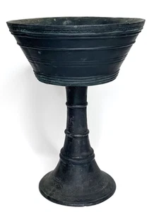 Cáliz The Met Etruscan Bucchero Ware Alva Studios réplica período arcaico 10" - Imagen 1 de 16