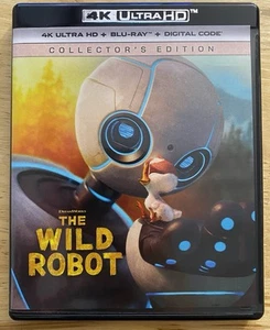 Dreamworks The Wild Robot Collectors Edition 4K UHD Blu-Ray 2 Disc Set Fast Ship - Imagen 1 de 3