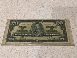 1937 Bank Of Canada $20 Twenty Dollar Coyne - Towers K/E 6327028 - Picture 1 of 6