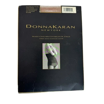 Donna Karan Waist Cincher Sheer Satin Control Shapewear Nude Size Small vintage - Image 1 of 4