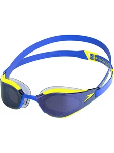 Speedo Fastskin Hyper Elite Mirrored Goggles, Deep Royal/Cobalt/Iris Mirror - Picture 1 of 7